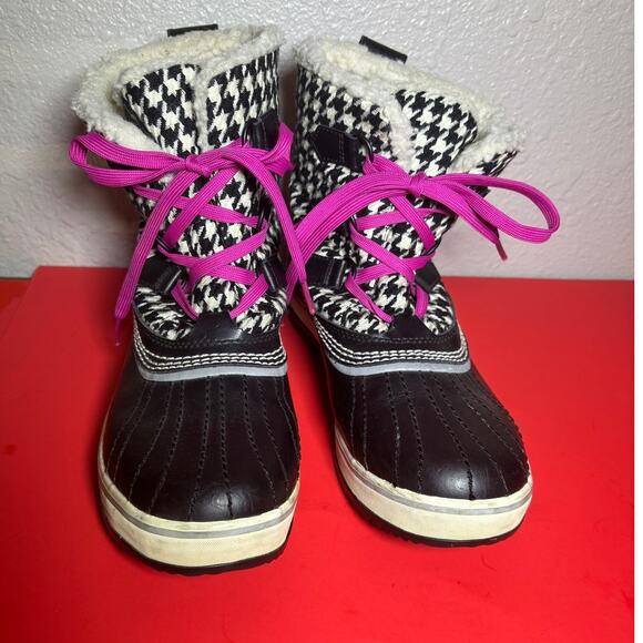 SOREL winter Snow Tivoli warm lined ankle waterproof booties size 9 - Picture 2 of 8